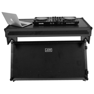 U91072BL UDG Ultimate FlightCase Portable Z-Style DJ Table Bl Plus(W)