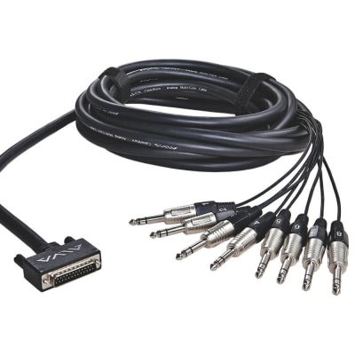 Analog Breakout Cable D-SUB 25 MALE a 8 x TRS Stereo Plug 6.31