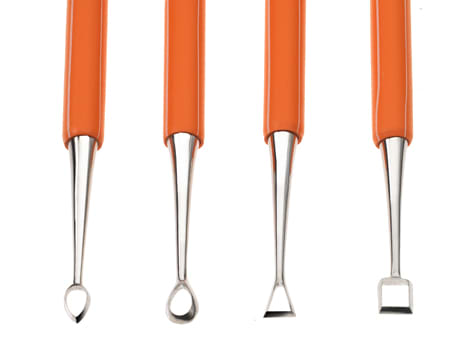 X-10080CARVING TOOLS W/  DOUBLE END (4 SET) STAINLESS2