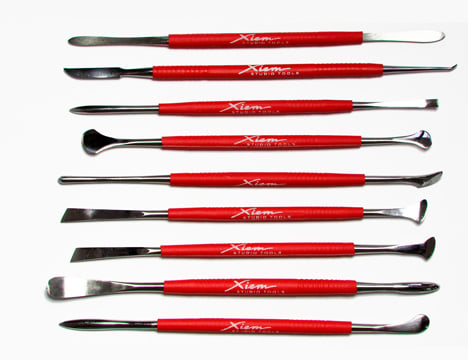 X-10081 MODELING /CARVING TOOLS W/DOUBLE END 9 SET STNLESS2