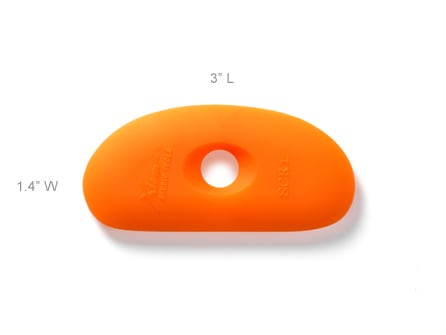 X-10193 SOFT SILICONE RIB 1 - ORANGE1