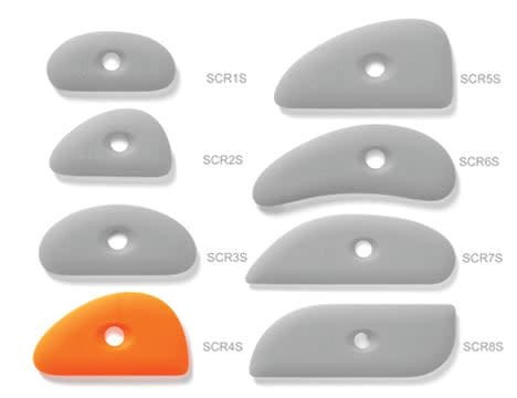 X-10196 SOFT SILICONE RIB 4 - ORANGE2
