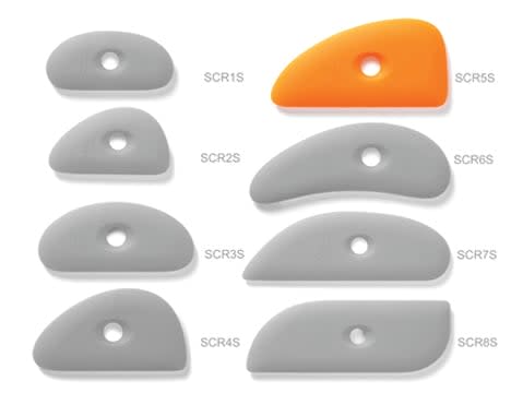 X-10197 SOFT SILICONE RIB 5 - ORANGE2