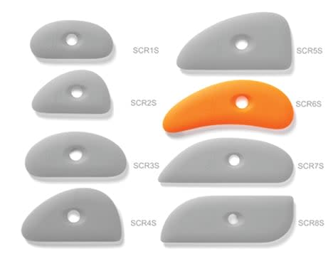 X-10198 SOFT SILICONE RIB 6 - ORANGE2