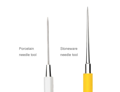 X-10147 NEEDLE TOOL FOR STONE WARE CLAY,  STAINLESS2
