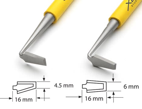 X-10129 TRIMMING TOOL SET W/ DBLE END 3 TEMPERED STNLESS4