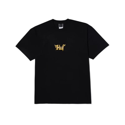 POLERA HUF BIG H NEGRA