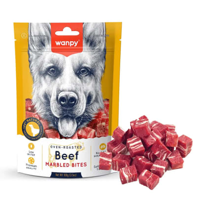 WANPY PERRO MARBLED BEEF BITES 100GR