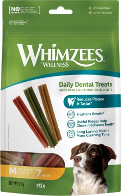 WHIMZEES DAILY DENTAL CARE STICK DE DIENTES PERRO TALLA M 7UN/14UN1