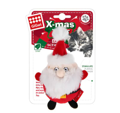 GIGWI SANTA CLAUS NAVIDAD CON CATNIP