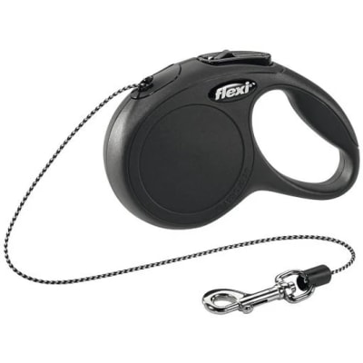 FLEXI NEW CLASSIC CORDÓN RETRACTIL NEGRO 3 MT TALLA XS