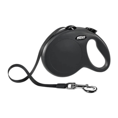 FLEXI NEW CLASSIC CINTA RETRÁCTIL NEGRA 3 MT TALLA XS