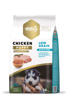 AMITY PUPPY CHICKEN 4KG/14 KG 