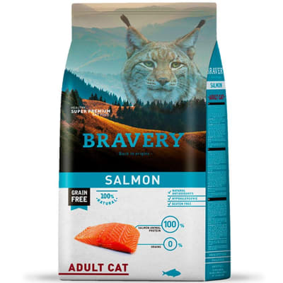 BRAVERY SALMON ADULT CAT 2KG/7KG