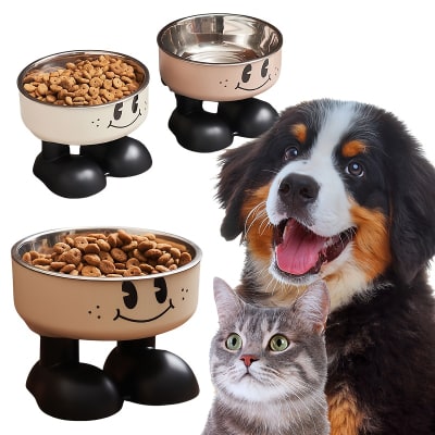 PLATO FELIZ CON BOTITAS BLANCO/CAFÉ/ROSADO