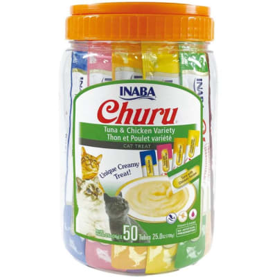 CHURU CAT VARIETIES TUNA/CHICKEN 14GR/50 TUBOS1