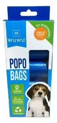 WUWU BOLSAS SANITARIAS 4 ROLLOS (80 BOLSAS)