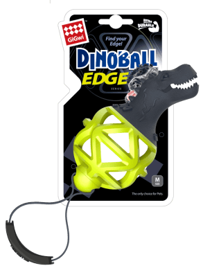 GIGWI DINOBALL EDGE GREEN FLUOR TALLA M