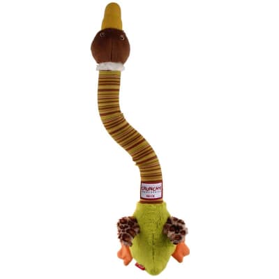 GIGWI PLUSH FRIENDZ CRUNCH NECK PATO VERDE TALLA M1