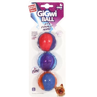 GIGWI BALL SQUEAKER 3 UN TALLA S1