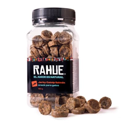 RAHUE JERKY HIERBA GATERA SALMÓN/VACUNO 160GR
