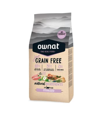 OWNAT GF GATO ADULTO ESTERILIZADO 1KG/3KG/8KG