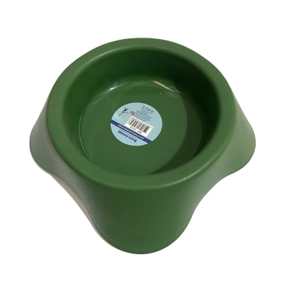 PLATO PARA MASCOTAS 12,5CMS PLASTICO BASE CUADRADA