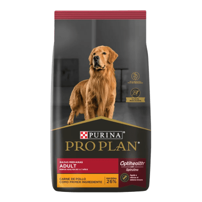 PRO PLAN PERRO ADULTO RAZAS MEDIANAS 12KG