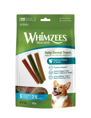 WHIMZEES DAILY DENTAL CARE STICK DE DIENTES PERRO TALLA S 28UN