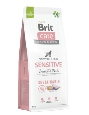 BRIT CARE PERRO ADULTO INSECTO Y PESCADO SENSITIVE 12KG