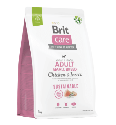 BRIT CARE PERRO ADULTO POLLO CON INSECTO RAZA PEQUEÑA 1KG/3KG/7KG