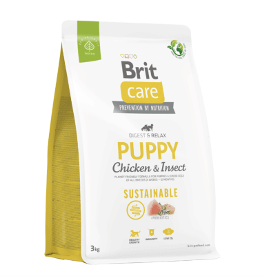 BRIT CARE PERRO PUPPY POLLO CON INSECTO 3KG