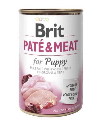 BRIT PATE & MEAT PUPPY 400GR/800GR