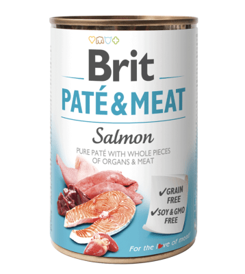 BRIT PATE & MEAT SALMON 400GR