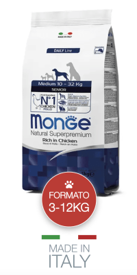 MONGE PERRO MEDIANO SENIOR 3KG
