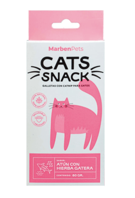 CATS SNACK ATÚN CON HIERBA GATERA 80GR