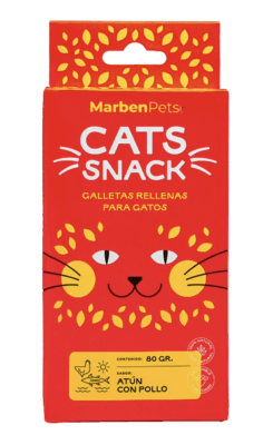 CATS SNACK RELLENAS ATÚN CON POLLO 80GR