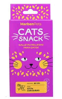CATS SNACK RELLENAS ATÚN CON QUESO 80GR1