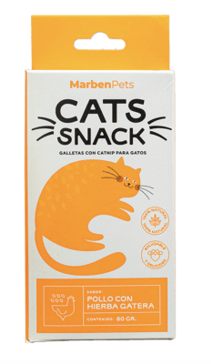 CATS SNACK POLLO CON HIERBA GATERA 80GR1