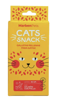 CATS SNACK SALMÓN CON POLLO 80GR