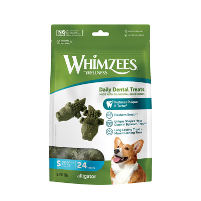 WHIMZEES DAILY DENTAL CARE COCODRILO TALLA S 24UN