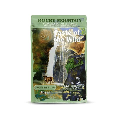 TASTE OF THE WILD CAT POUCH ROCKY MOUNTAIN 85GR1