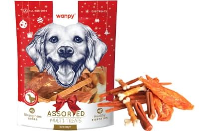 WANPY PERRO CHICKEN ASSORTED MULTI TREATS 300GR WANPY PERRO CHICKEN ASSORTED MULTI TREATS 300GR