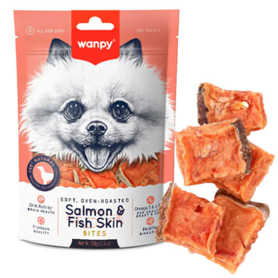 WANPY PERRO SALMON & FISH SKIN 100GR