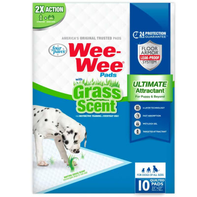 WEE-WEE TRAINING PADS GRASS SCENT (56 cm x 58 cm) 10 UN1