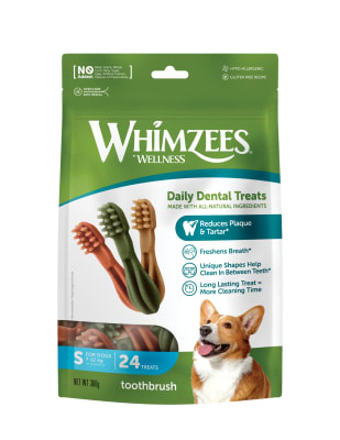 WHIMZEES DAILY DENTAL CARE CEPILLO DE DIENTES PERRO TALLA S 14UN/24UN1