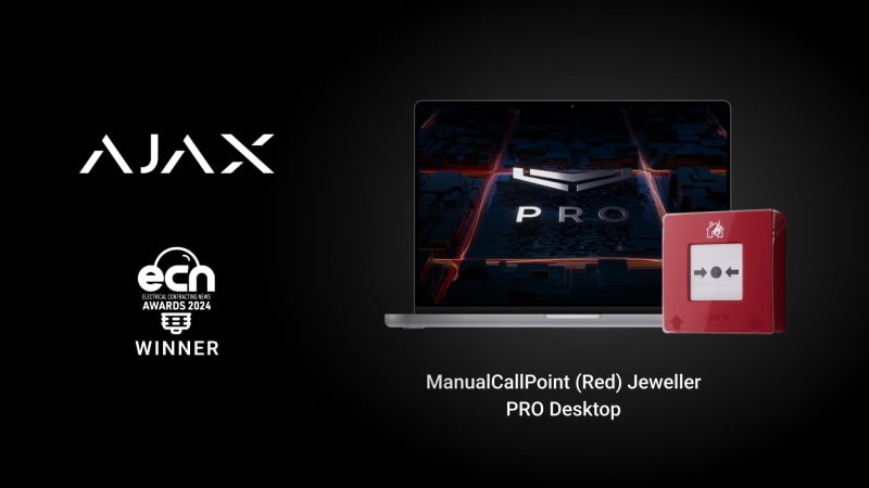 Ajax Systems celebra dos victorias en los premios ECN 2024