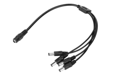 SPLITTER 1 A 4 CONECTOR DE ALIMENTACIÓN PARA 4 CÁMARAS