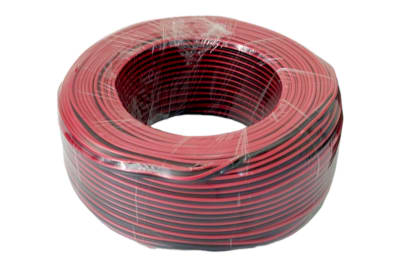 CABLE PARALELO MULTIFILAR ROJO/NEGRO 2X24 AWG ROLLO 100MTS
