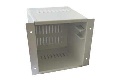 GABINETE METÁLICO PARA SIRENA 30 WATTS COLOR BLANCO 
